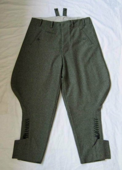 WW2 German Officer Wool Breeches - Click Image to Close